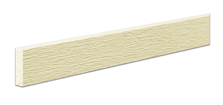 Primed 4/4 Hardie® Trim HZ10 3/4 in x 5-1/2 in x 12 ft Fiber Cement Rustic Grain Board