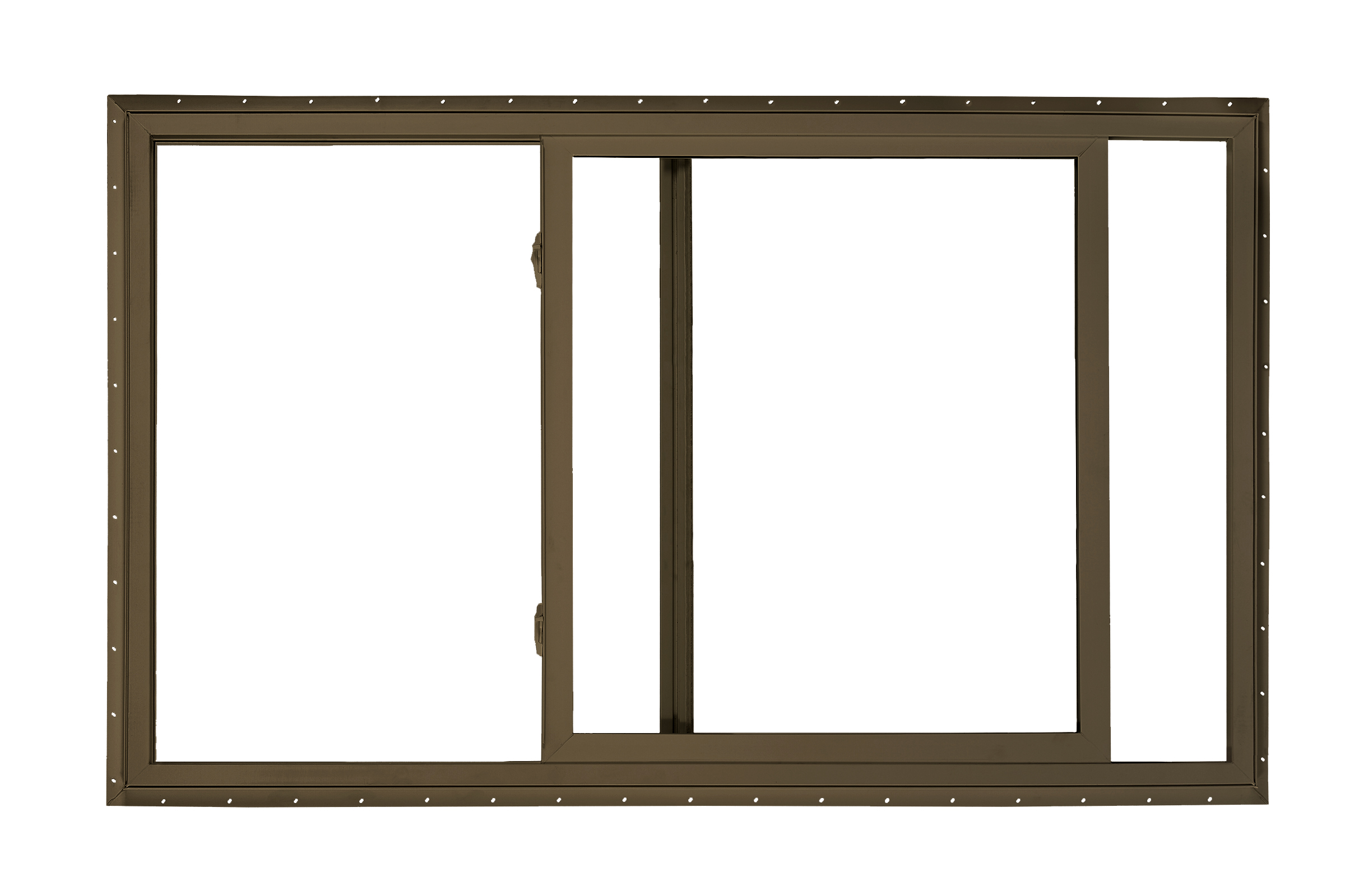 2020 5700 Series Insulated Low-E/Ultra Clear 366 Glass 1/1 Bronze/White Single Hung Windows, Vinyl
