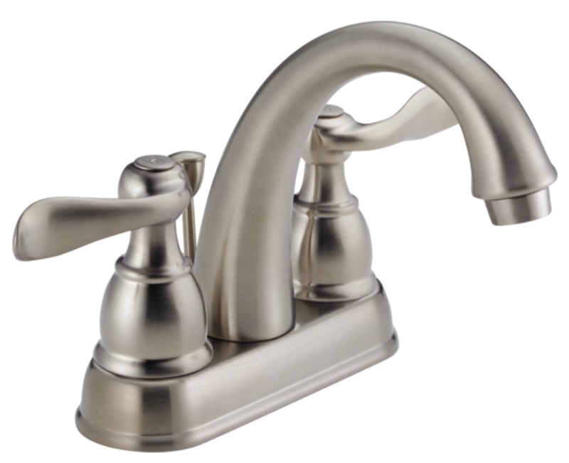 Windemere Series 25996LF-BN-ECO Bathroom Faucet, 1.2 gpm, 2-Faucet Handle, Brushed Nickel, Lever Handle