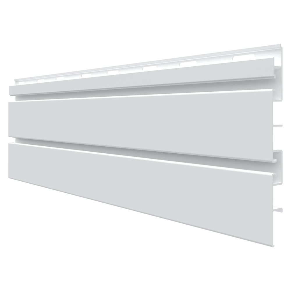 TL1841608 Slat Wall PVC Panels, 8 ft Length x 7-1/4 in Width x 5/8 in Thickness, White