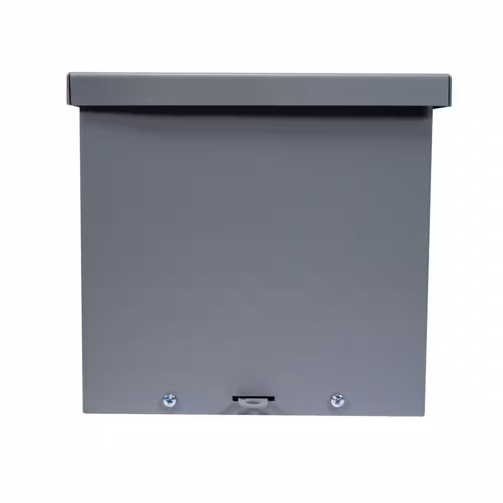 SCR-884-UPC Box Cover, 4 in L, 8 in W, Rectangular, Steel, Gray