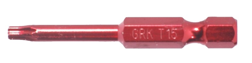 187427 Drive Bit, T15 Drive, Star Drive, Hex Shank, 2 in L, Steel