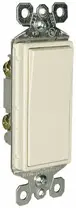 radiant Series TM870LACP6 Paddle Switch, 15 A, 120/277 VAC, Push Wire, Side Wire Terminal, Light Almond, 1-Pole