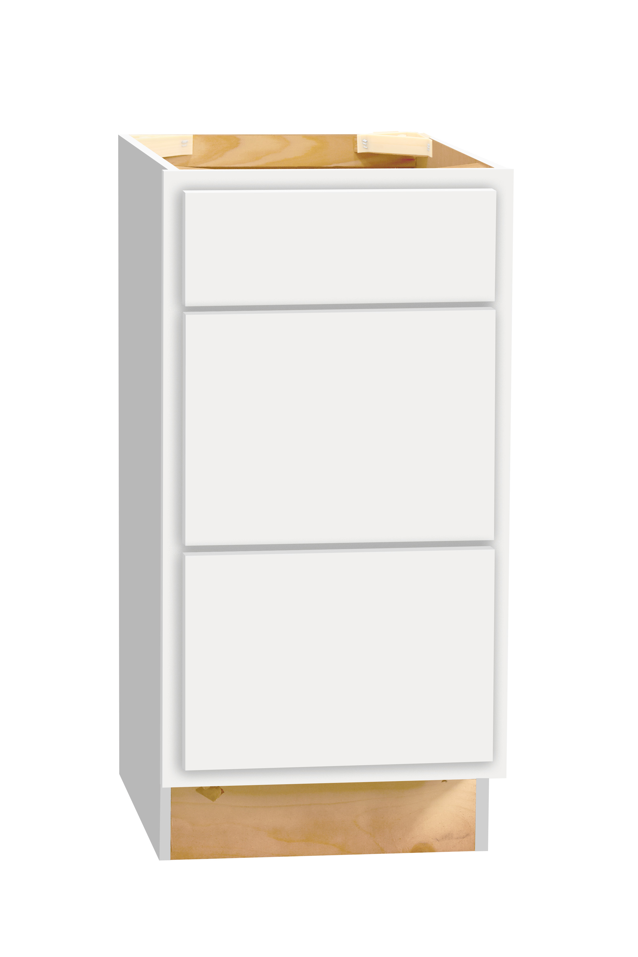 Kitchen Kompact Vanity Base Cabinet, 15"X30-1/2"X21", White