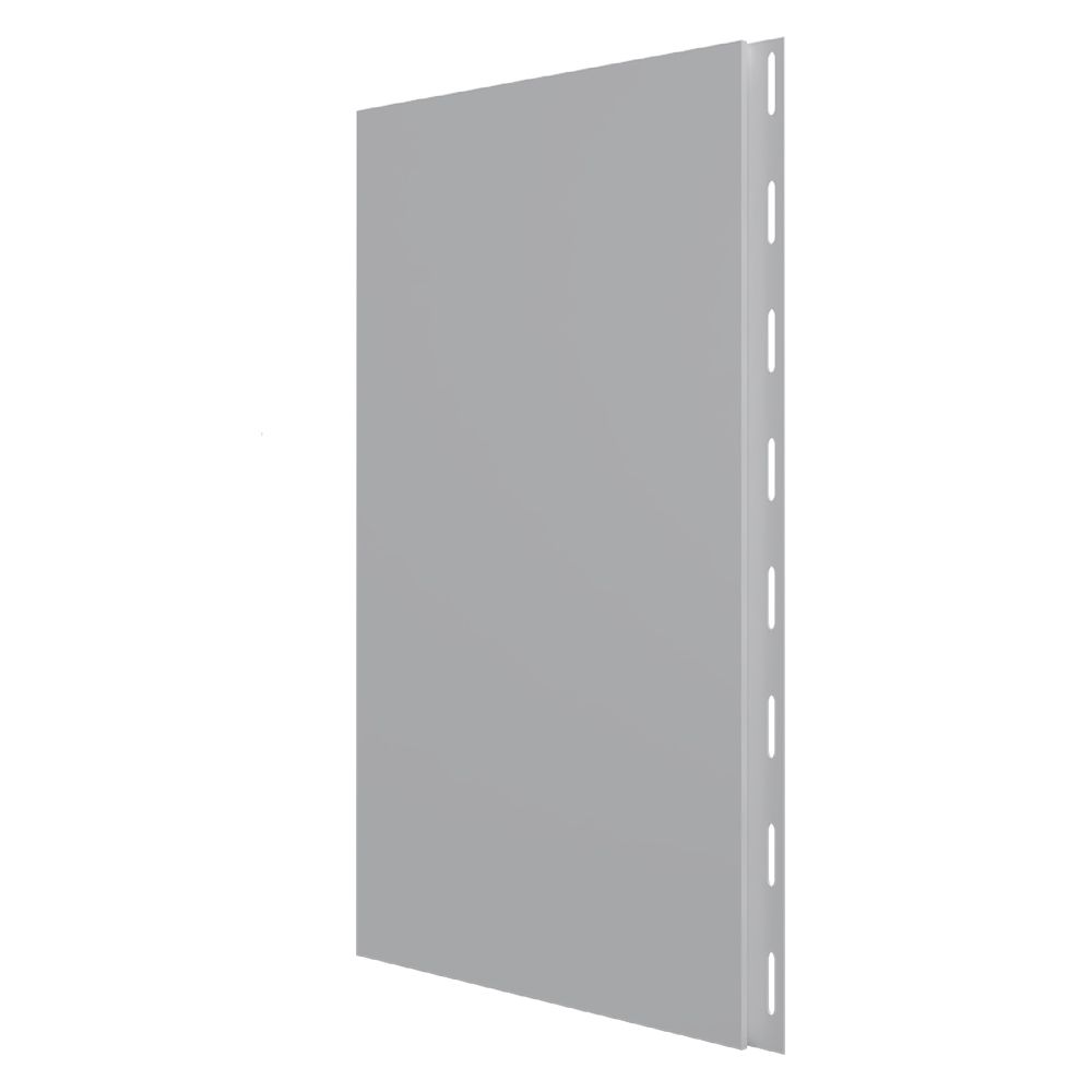 GTC1608 Wall&CeilingBoard PVC Panels, 8 ft Length x 16 in Width x 1/2 in Thickness, Gray