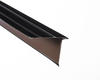 PrimeSource 03977 Drip Edge, 2-1/4 in W, 1-3/4 in H, 10 ft L, Steel, 32 gauge, Style-D, Black