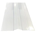 1438H Roof Panel Ridge Cap, 51 in L, 18 in W, Polycarbonate, Clear
