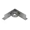 022604 Fence Adapter, 2-3/8 in Dia, 90 degree, Corner Wood, Steel, Galvanized