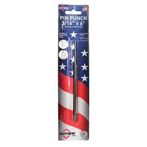 42402 Pin Punch, 3/16 in Tip, 6 in L, Hex Shank