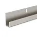 5535141 Jamb Panel Trim, 10 ft 2 in L, 26 ga, Galvanized, Silver
