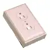 B2D Duplex Outlet Kit, 15 A, 125 V, Plastic, Ivory