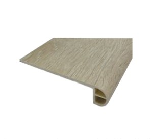 Bambino Series BB-XI-S Flush Stair Nose, Ocean Breeze, 94-1/2 in L, 4.34 in W, 0.2 in Thick, SPC