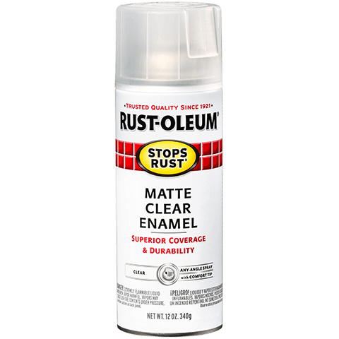285093 Rust Preventative Spray Paint, Matte, Clear, 12 oz, Can
