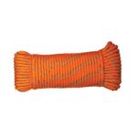 5180504 Reflective Rope, 50 ft L, 5/32 in, 35 lb Working Load, Polypropylene, Orange