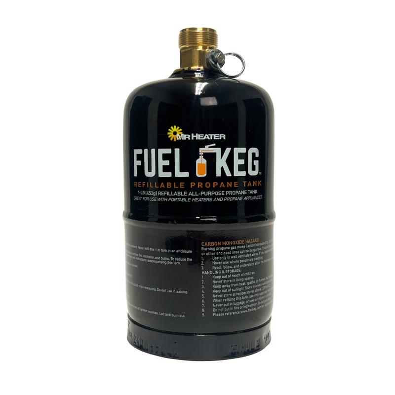 F200048 Empty Fuel Keg Tank, Propane, 16 oz