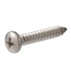 881931 Screw, #10 Thread, 2 in L, Pan Head, Phillips Drive, Stainless Steel