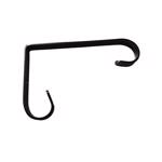 7035907 Basic Plant Hook, 6 in H, Steel, Black, Wall