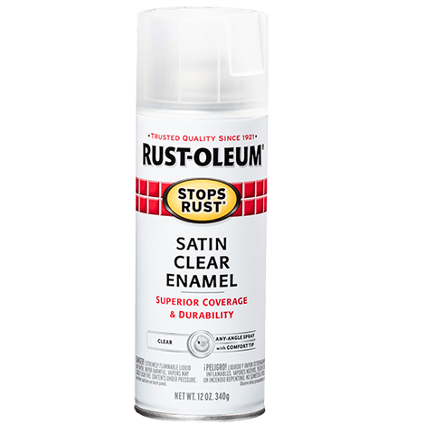 285092 Rust Preventative Spray Paint, Satin, Clear, 12 oz, Can