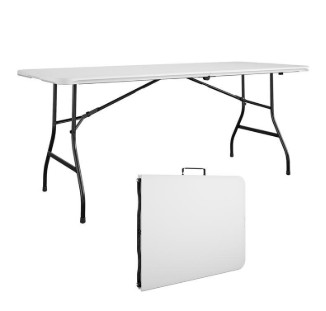 14-682-WSP2 Buffet Table, 29.69 in W, 72 in D, 29.21 in H, Steel Frame, Rectangular Table, Resin Table