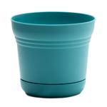 SP1026 Planter, 1.5 gal Capacity, 8-1/2 in H, 9-3/4 in W, Round, Plastic, Bermuda Teal, Matte