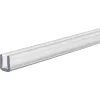 853 Multi-Wall U-Channel, 1/2 in W, 8 ft L, Polycarbonate, Clear