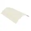 CE4932077 Ridge Cap, 29 Gauge, 10-1/2 ft L, Galvalume Steel, Arctic White