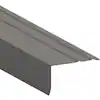 PrimeSource 22242 Drip Edge, 2-1/4 in W, 1-3/4 in H, 10 ft L, Steel, 32 gauge, Style-D, Weathered Wood