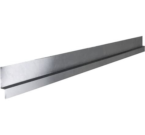 ZB716 Z Flashing, 10 ft L, 7/16 in W, 1-3/4 in OAH, Galvanized Steel, 26 ga