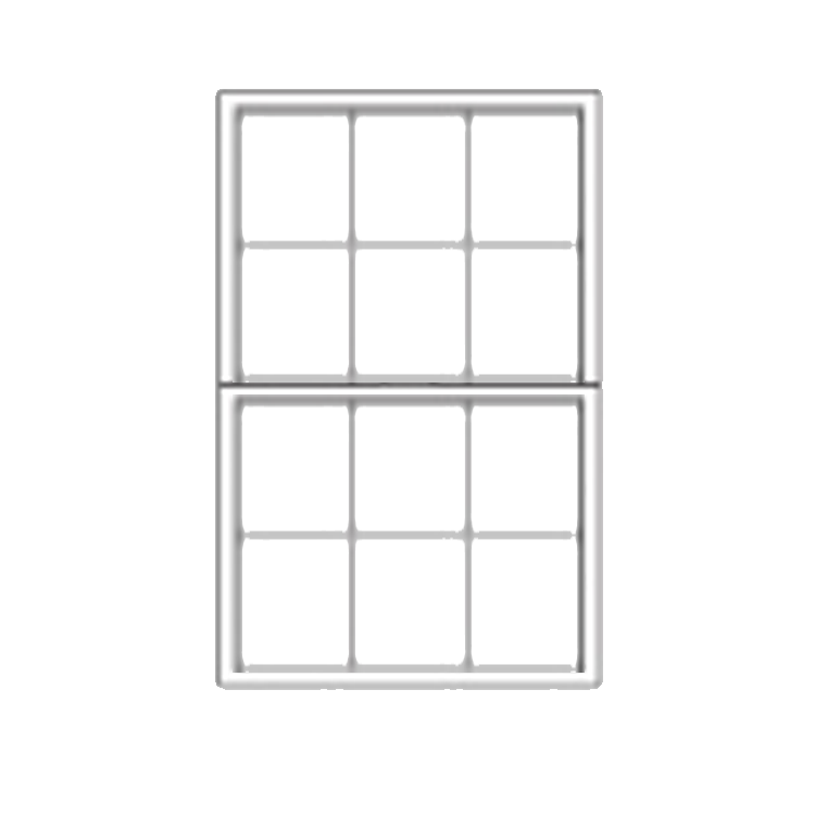 3050 White Insulated 6/6 Lowe Vinyl Window With Screen