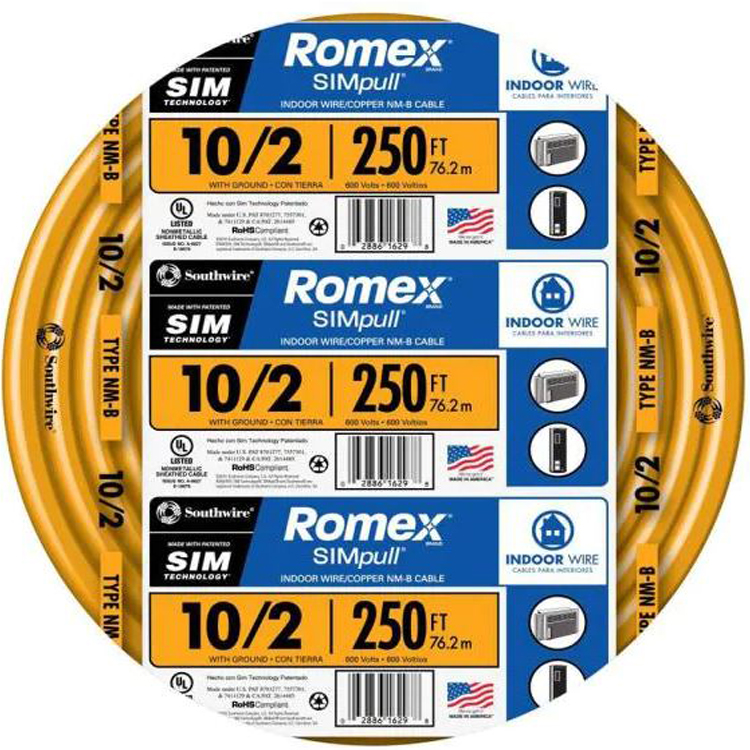 Romex 10/2NM-WGX250