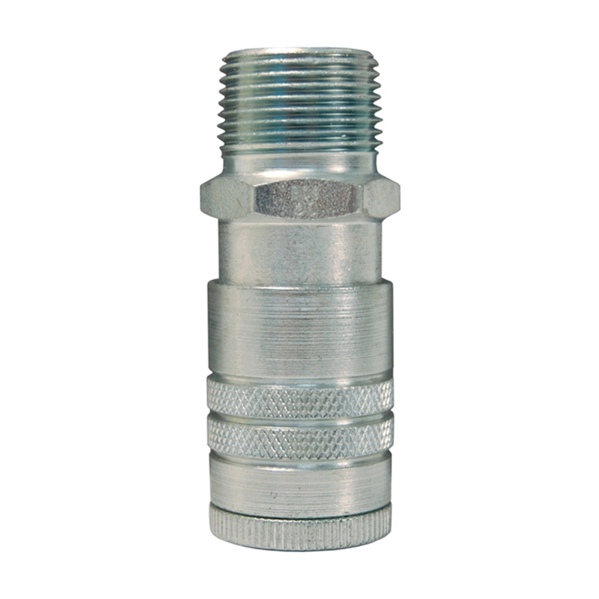 Pneumatic Manual Coupling, 3/8 in x 1/2-14 Fitting, Quick-Disconnect Coupler x MNPTF Connection, 500 psi Pressure