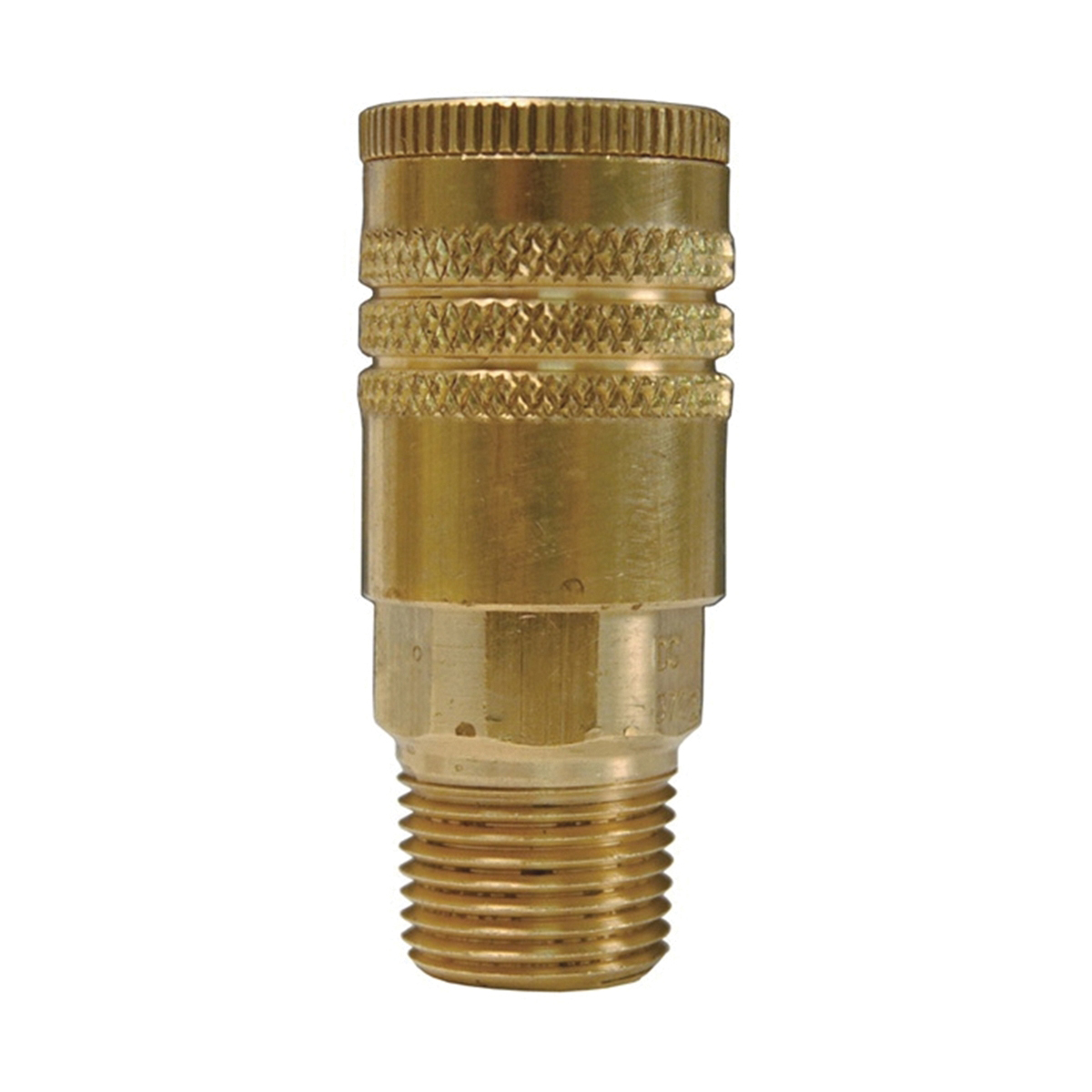 Pneumatic Manual Coupling, 1/4 in x 1/4-18 Fitting, Quick-Disconnect Coupler x MNPT Connection, 300 psi Pressure