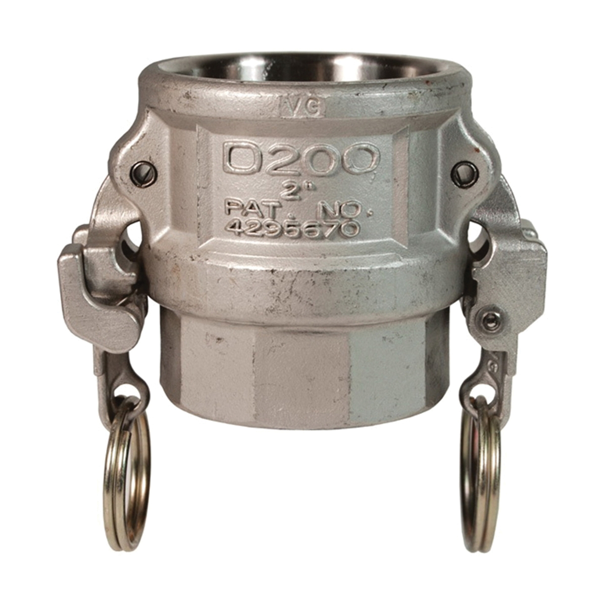 DIXON RD300EZ Type D Cam and Groove Coupling, 3 in Fitting, Coupler x FNPT Connection, 316 Stainless Steel