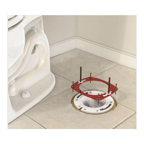 Oatey 42775 Fix-it Flange Repair Ring, Steel, Red, Painted, For: All Flange and Toilet Installations