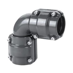 AIRPIPE USA #1003 - 20 mm (3/4in) Equal 90deg Elbow - Pre-Assembled with (2) Union Connectors