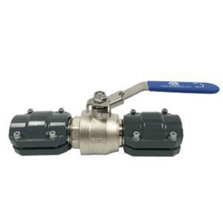 AIRPIPE USA #1052 - 20 mm (3/4in) Pipe Quick Connect Ball Valve (Locking) - Pre-Assembled with (2) Union Connectors