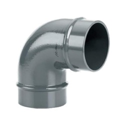 AIRPIPE USA #6003 - 63 mm (2-1/2in) Equal 90deg Elbow - Includes (2) Union Connectors for assembly