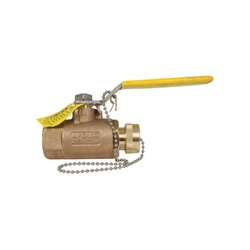 1" NPT x 3/4 HOSE APOLLO 70-105-HC BRZ BALL VALVE W/ CAP & CHAIN