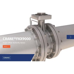 10 150# CRANE FKX9000 DOUBLE FLG LONG CONNECTION TRIPLE OFFSET VLV W/ GEAR OPERATOR -- ASTM A216 GR. WCB CS BODY/ASTM A216 GR. WCB NI PLATED DISC/ALLOY SEAT/GRAPH SEAL & PACKING -- #SNDL-APA1-A-1AA-G