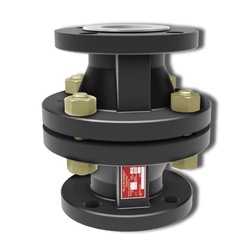 1-1/2 150# FLGD CHEMTITE PFA LINED BALL CHECK VALVE #BC-DI-150