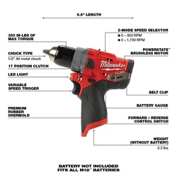 Milwaukee 2503-20 MIL250320