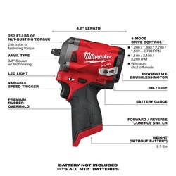 Milwaukee&reg; 2554-20 MIL255420