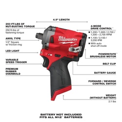 Milwaukee&reg; 2555-20 MIL255520