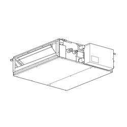 18KBTU,R454B,IDU,HORIZONTAL  DUCTED (PANCAKE UNIT)