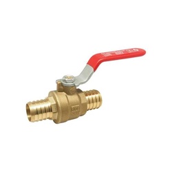1" RWV 5009AB 400# BRASS PEX BARB X BARB BALL VALVE CRIMP