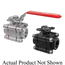 1" SESTO MODEL M32S-01-S60F-L M32 SERIES, FLOATING 3-PC CLASS 800/2000 WOG BALL VALVE, FULL PORT, SW X SW SOCKETWELD ENDS STAINLESS STEEL ASTM A351 CF8M BODY & BALL, STAINLESS STEEL ASTM A276-316 STEM, TFM 1600 SEATS, VITON O-RING, GRAPHITE FIRESAFE PACKING, AISI 304SS BOLTS, API607 ISO5211 DIRECT MOUNT FOR AUTOMATION W/ LOCKING LEVER HANDLE