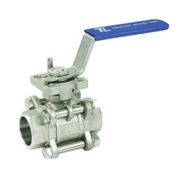 1 TRUELINE N658 BALL VALVE 316 SS - 3 PC SOCKET WELD - FULL PORT - 1000 WOG - RTFE SEATS - PTFE PACKING - DIRECT MOUNT - LL LEVER