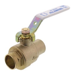 WATTS® LFFBVS-3C Full Port Brass Ball Valve, 1 inch, Sweat x Sweat