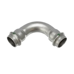Viega 4016 Series 80425 Elbow, 2 in Press x 2 in Press, Stainless Steel