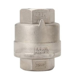 WATSON MCDANIEL WSSCV-16-N-0 1-1/2 NPT MAX PSIG 500 CHECK VALVE - STAINLESS STEEL - 0.25 PSI CRACKING PRESSURE